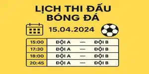 Lịch thi đấu bóng đá gavang